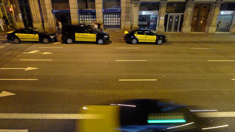 Taxi strade Barcellona